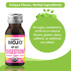 USDA Organic certification logo for TEAONIC My Gut Mojo