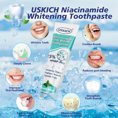 Three 3 oz toothpaste tubes in packaging display