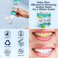 Close-up of USKICH Ocean Mint toothpaste tube label