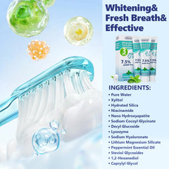 Graphic highlighting 7.5% Nano Hydroxyapatite enamel protection