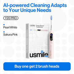 usmile Y20PRO Sakura Pink real-time 3D brushing map