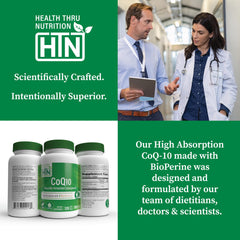 USP Grade CoQ-10 logo and quality seal