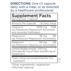 USP-grade Vitamin C purity label