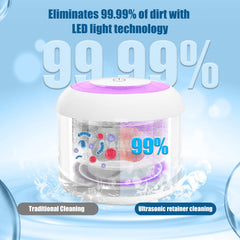 UV light-assisted cleaning with 4 UV lights