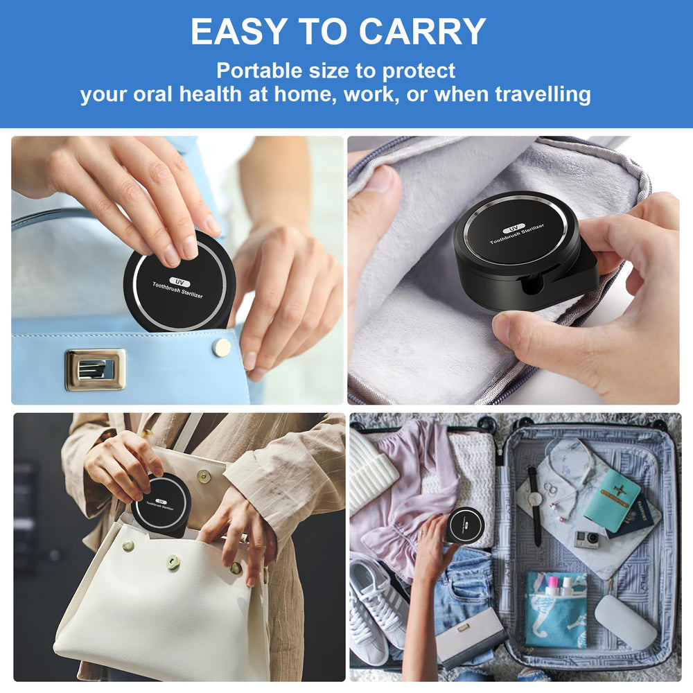 Drying air vent and fan inside the sanitizer holder