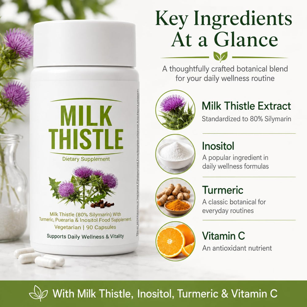 UVORA Milk Thistle capsule in hand demonstrating single-capsule ease and travel-friendly size