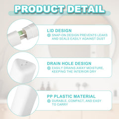 Closed two-stage travel toothbrush case with cap