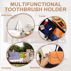 Interior of uxcell travel toothbrush case, showing space for small items