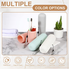 Portable lightweight toothbrush case fitted into a bag