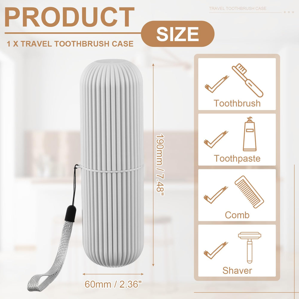 Two-stage sealing lid close-up on uxcell toothbrush case