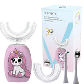 V-WHITE Kids Electric Toothbrush with U-shaped mouthpiece