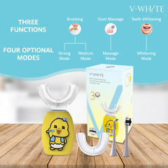 Whitening and 360-degree cleaning concept illustration
