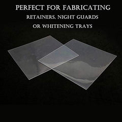 Vacuum forming ready dental soft splint sheets, 5x5 inches