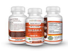 Close-up of Vasak (Vasaka) powder capsules