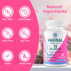 Product label and packaging of Vaginal Probiotics