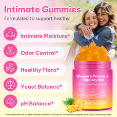Illustration of urinary tract defense ingredients: cranberry, D-Mannose, prebiotic fiber