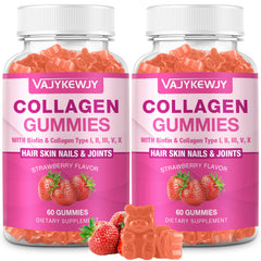 VAJYKEWJY collagen gummies bottle front view