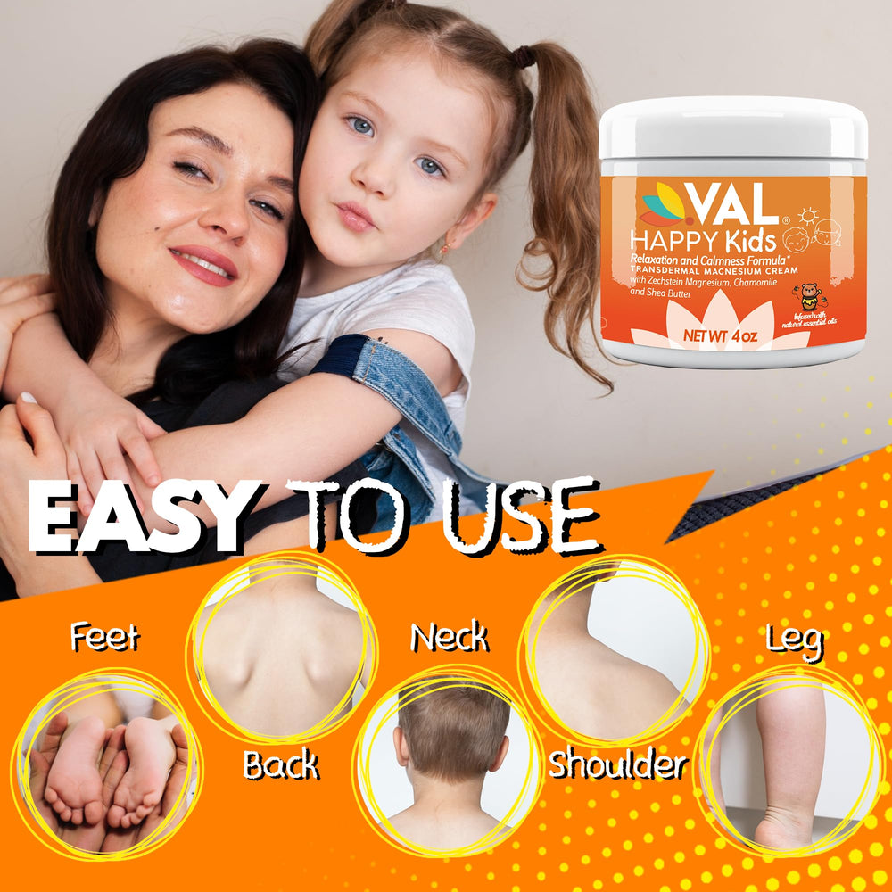 VAL Magnesium Cream for Kids 4oz – packaging