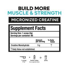 Unflavored Creatine Powder — Vegan and Keto Friendly