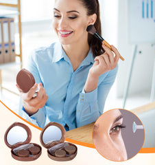Leak-proof solution bottle with the heart lens case