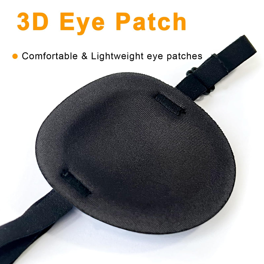 Vandorla eye patch in black color with adjustable strap