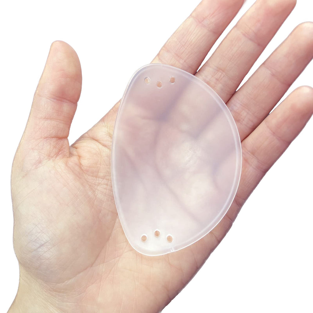 Close-up of durable clear plastic material