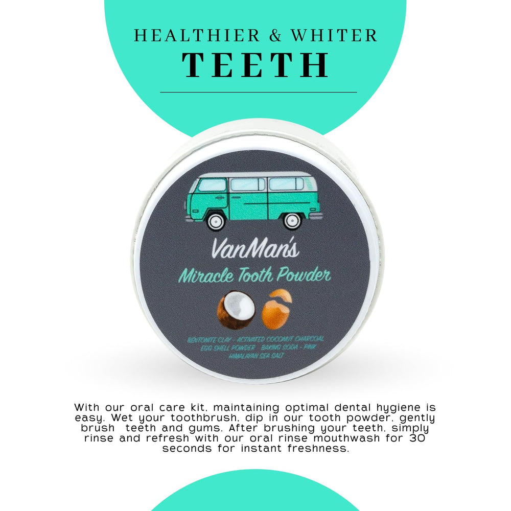 Teeth whitening effect with Vanman’s toothpaste powder