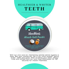 Teeth whitening effect with Vanman’s toothpaste powder