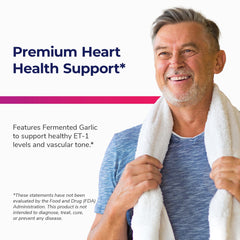 Fermented garlic, celery, grape seed extract and hibiscus ingredients close-up