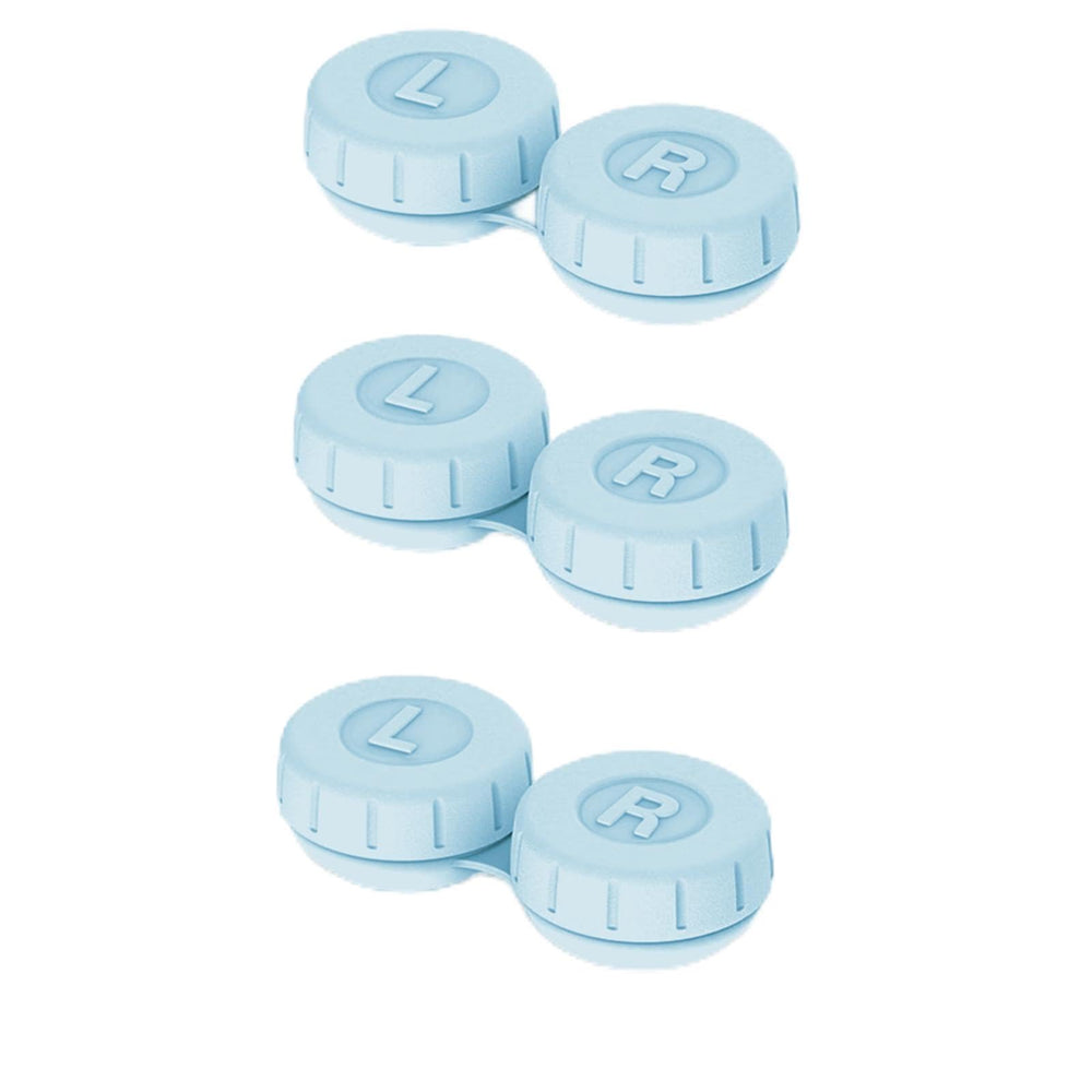 Vastsoon 3-piece blue contact lens case set