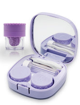 Vastsoon purple travel-size contact lens case
