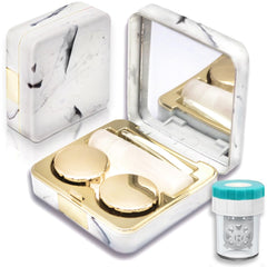 Vastsoon gold square contact lens case front view