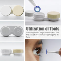 Silicone tipped suction stick for handling lenses