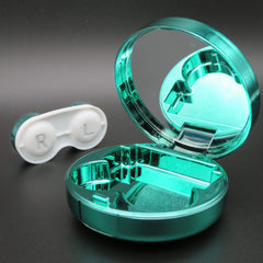 Rubber-tipped tweezers and suction stick for lens handling