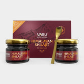Product shot: VASU Ayurveda Shilajit Resin 400mg in 2-pack