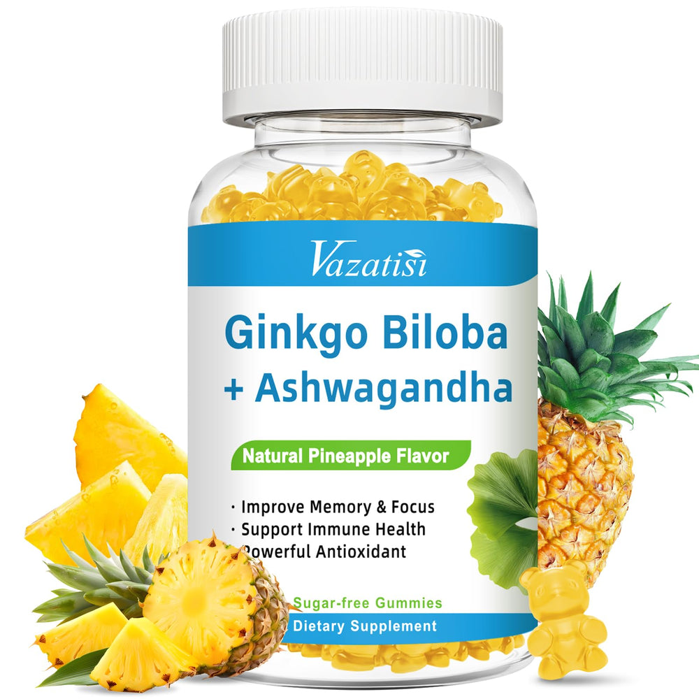 Vazatisi 240MG Ginkgo Biloba Gummies bottle label