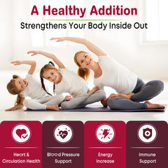 Vazatisi Beet Root Gummies with CoQ10 showcases added ingredients for steady energy support.