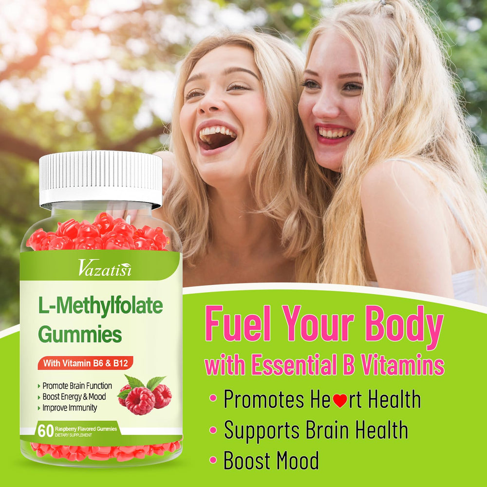 Two Vazatisi gummies beside bottle