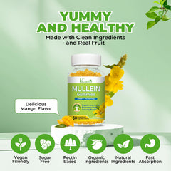 Two Vazatisi Mullein Gummies ready to take