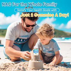 2-month supply packaging of Vazatisi NAC Gummies