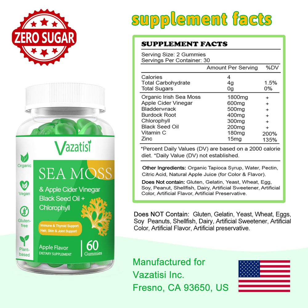 Plant-based pectin vegan gummies with natural apple flavor