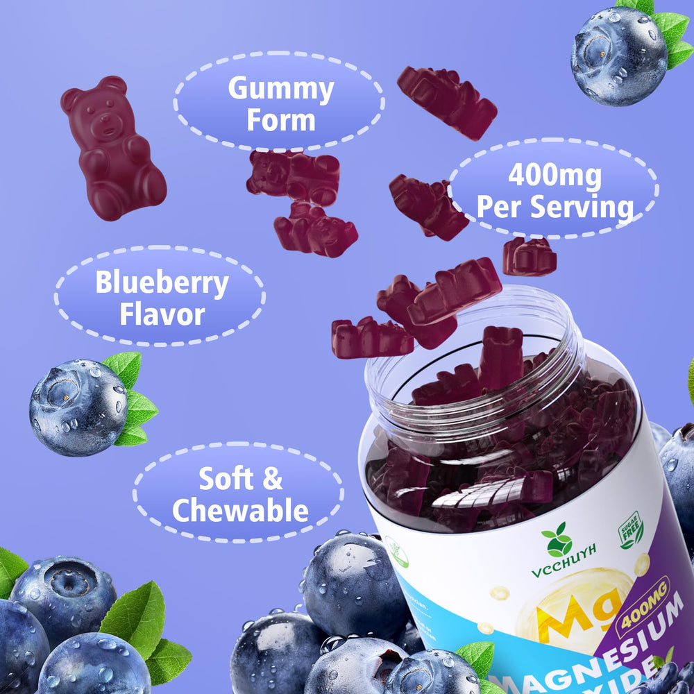 Non-GMO, gluten-free vegan-friendly magnesium oxide gummies ingredients