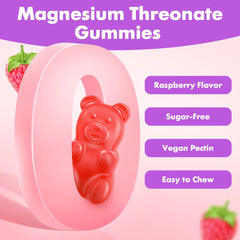 Close-up of product label showing magnesium threonate content