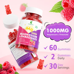 Nutrition facts panel for VCCHUYH Magnesium Threonate Gummies