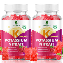 VCCHUYH Potassium Gummies Raspberry 120-count bottle