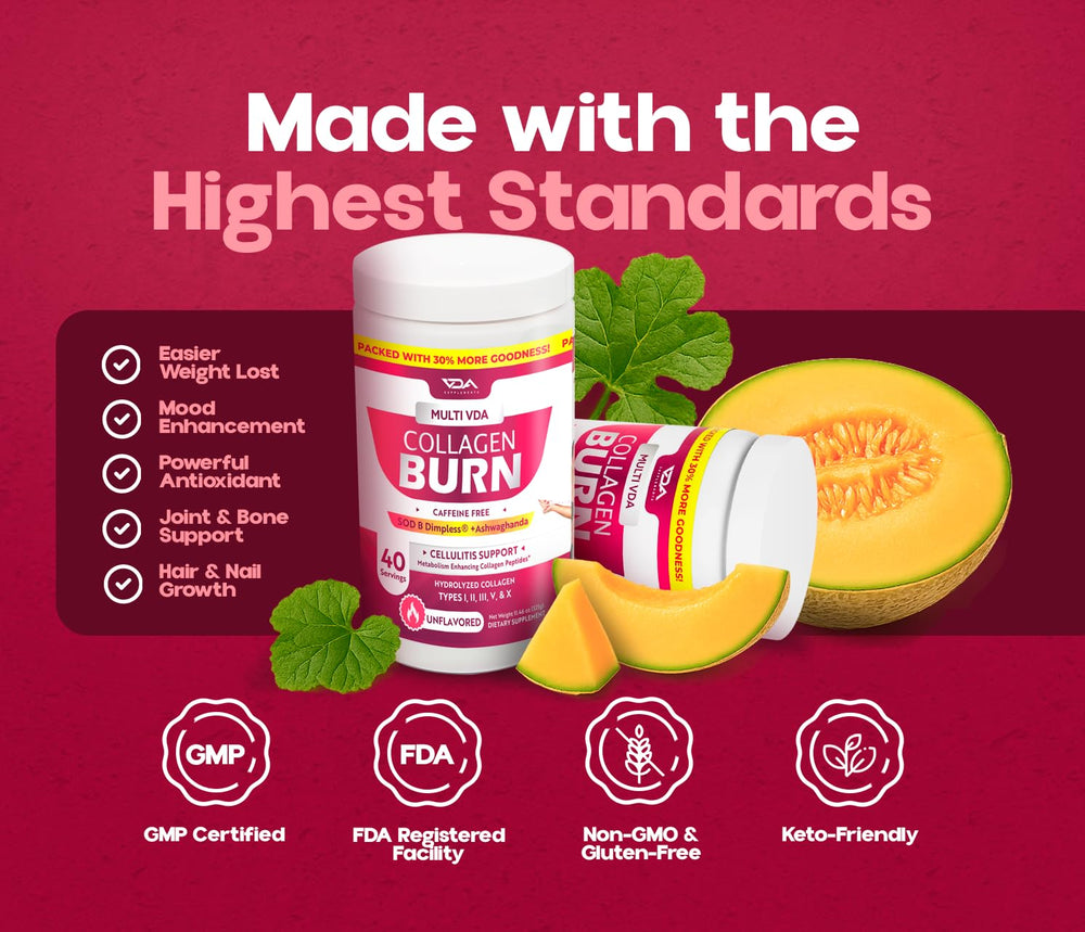 Vitamin C, hyaluronic acid, and essential amino acids highlight