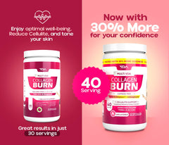 Wellness lifestyle image featuring collagen powder in daily routine