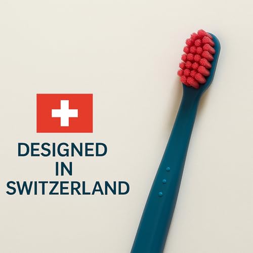 Soft Pedex bristles reaching between teeth and along gumline