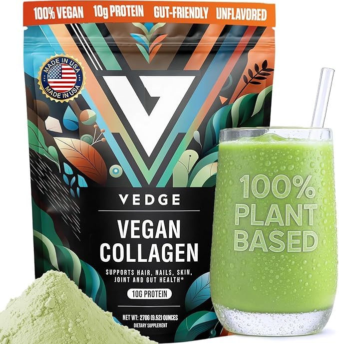 Packaging shot of vedge Vegan Collagen Powder