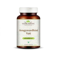 Vedikroots Arogyavardhini Vati bottle label